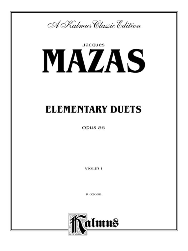 Elementary Duets, Opus 86 Cover Image