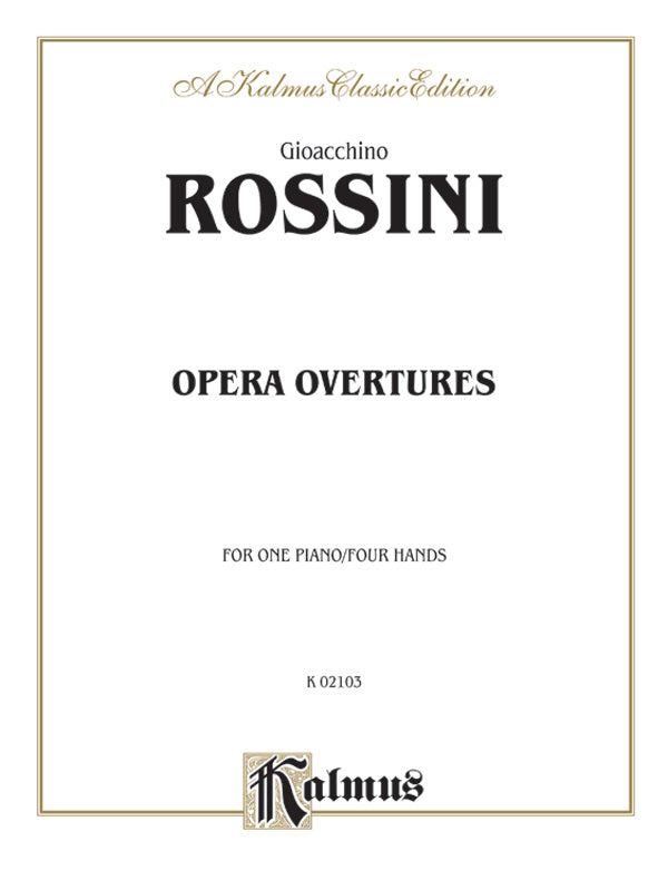 Rossini: Opera Overtures (Arranged) Sheet Music Preview
