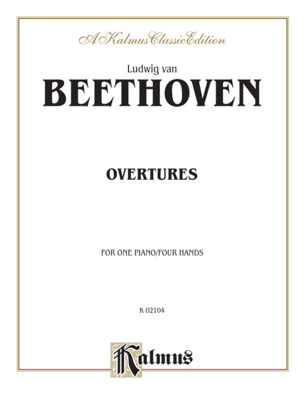 Beethoven: Overtures (Arranged) Sheet Music Preview