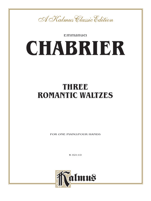 Three Romantic Waltzes Cover Image