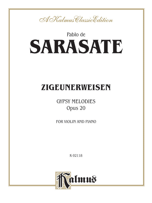 Sarasate: Zigeunerweisen (Gypsy Melodies), Op. 20 Sheet Music Preview