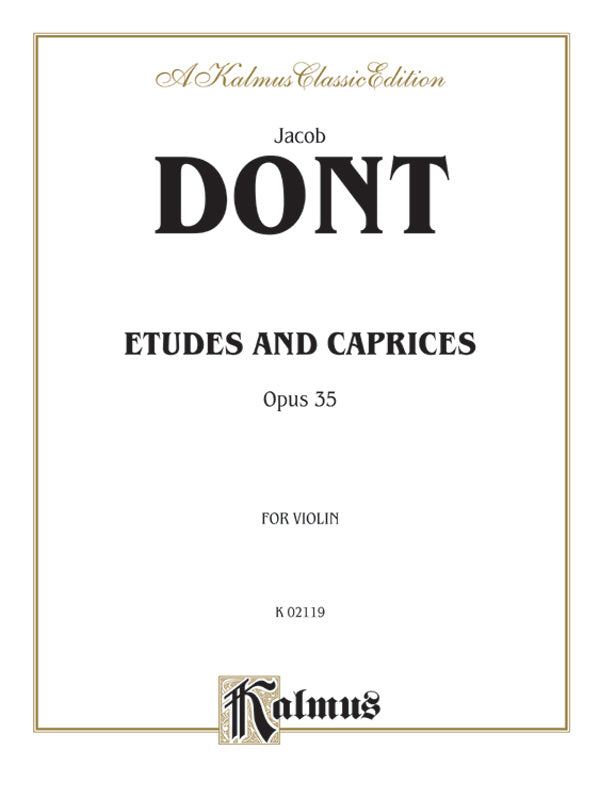 Etudes and Caprices, Opus 35 Cover Image