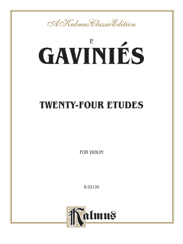 Gaviniés: Twenty-Four Etudes Sheet Music Preview
