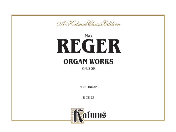 Organ Works, Opus 59 Cover Image