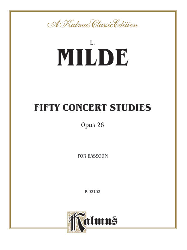 Fifty Concert Studies, Opus 26 Cover Image