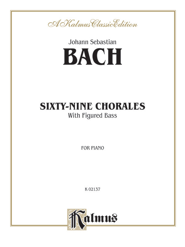 Sixty-Nine Chorales with Figured Bass Cover Image