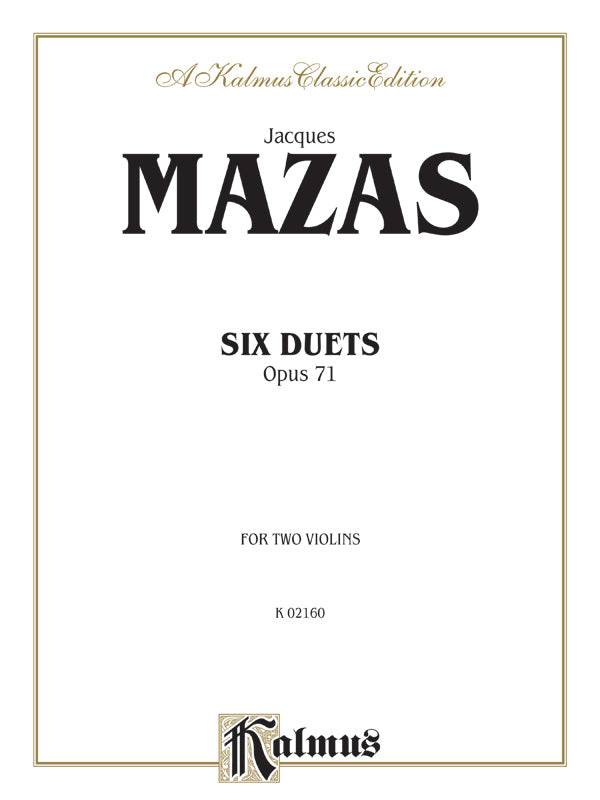 Six Duets, Opus 71 Cover Image