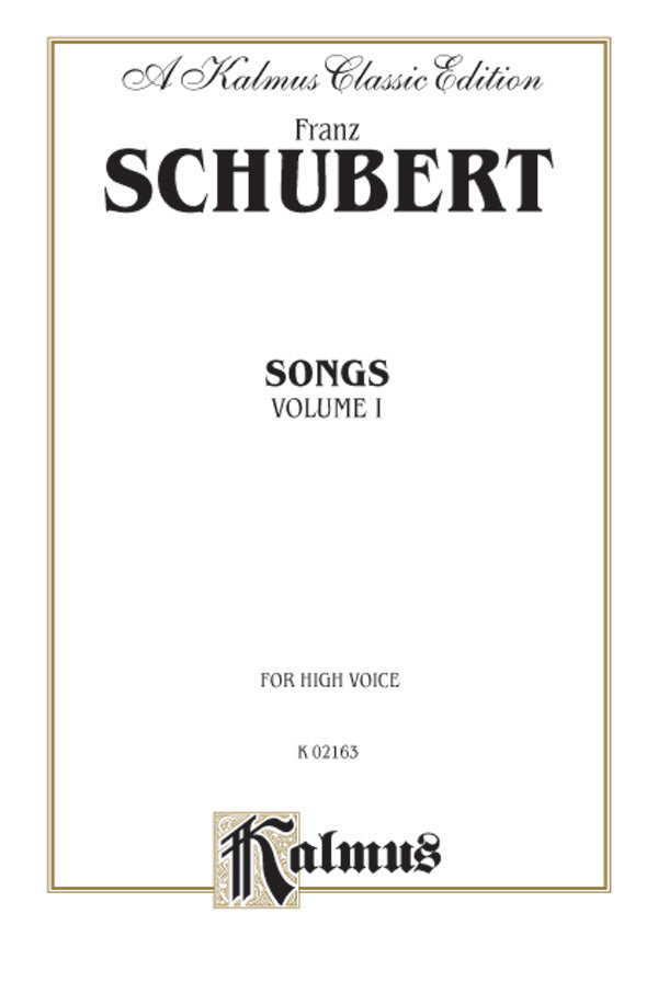 Songs, Volume I Cover Image