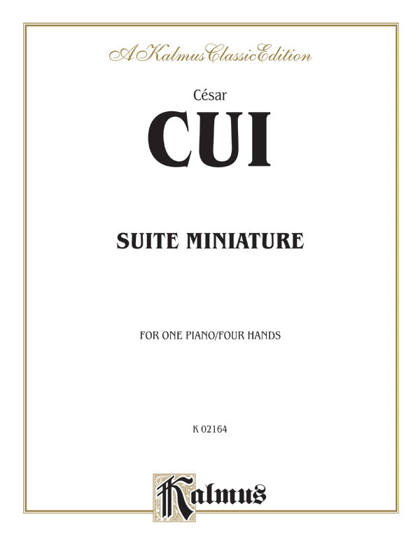 Cui: Suite Miniature Sheet Music Preview