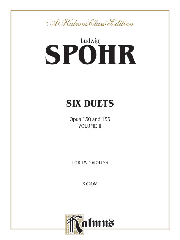 Duets, Volume II, Opus 150 & 153 Cover Image