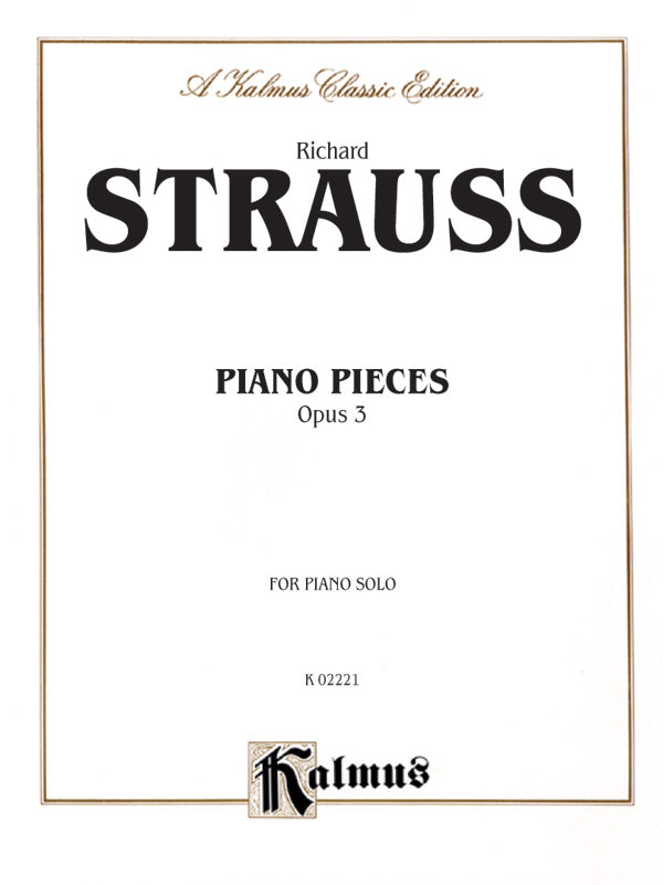 Piano Pieces, Opus 3 Cover Image
