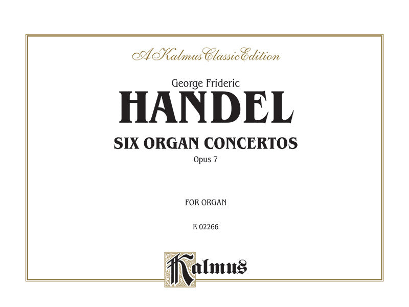 Six Organ Concerti, Opus 7 Cover Image