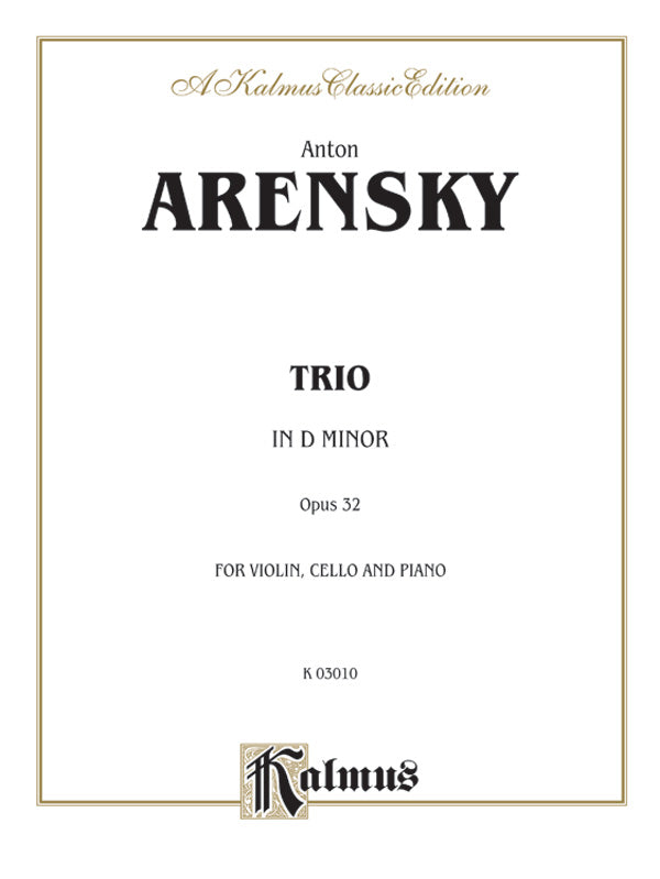 Trio in D Minor, Opus 32 Cover Image