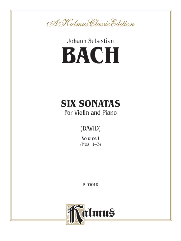 Six Sonatas, Volume I Cover Image