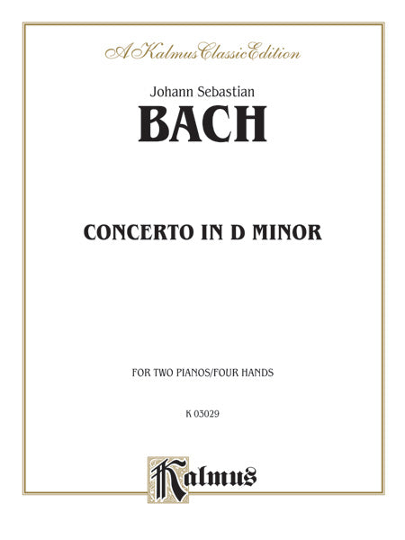 Bach: Piano Concerto in D Minor Sheet Music Preview