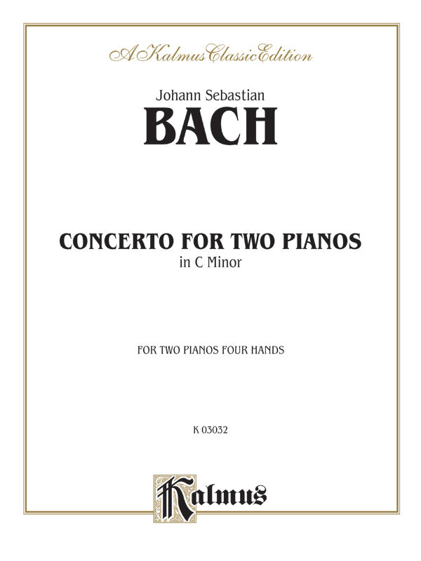 Concerto for Two Pianos in C Minor Cover Image