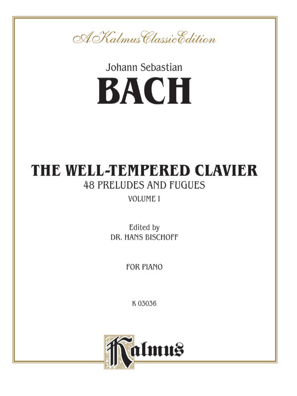 The Well-Tempered Clavier, Volume I Cover Image