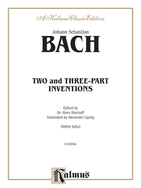 Bach: Two and Three-Part Inventions (Ed. Hans Bischoff) Sheet Music Preview