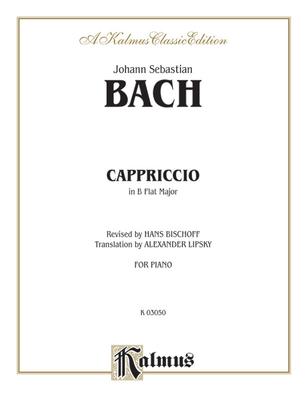 Capriccio on the Departure of His Dearly Beloved Brother Cover Image