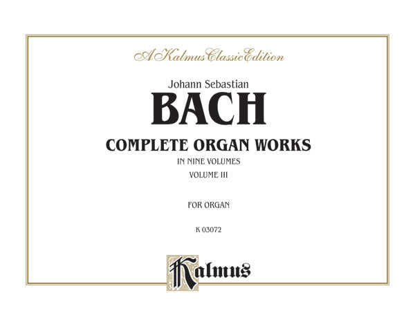 Complete Organ Works, Volume III Cover Image