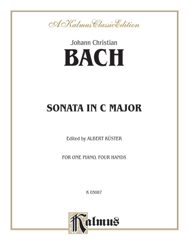 Bach: Sonata in C Major Sheet Music Preview