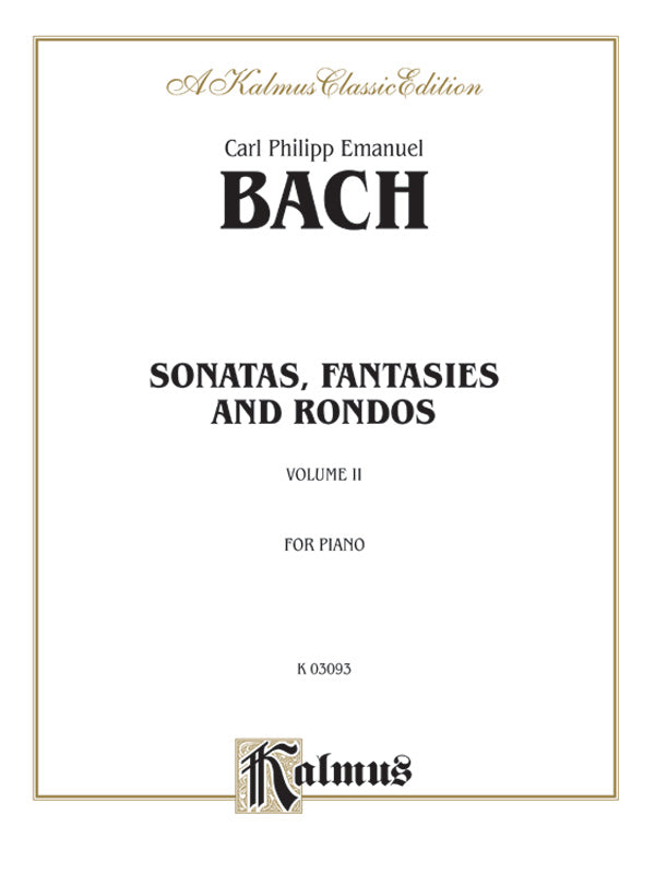 Sonatas, Fantasias & Rondos, Volume II Cover Image