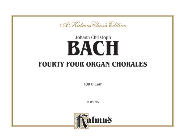 Forty-Four Organ Chorales Cover Image