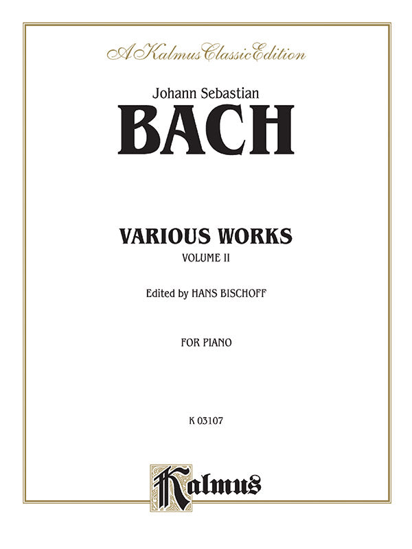 Various Works, Volume II Cover Image
