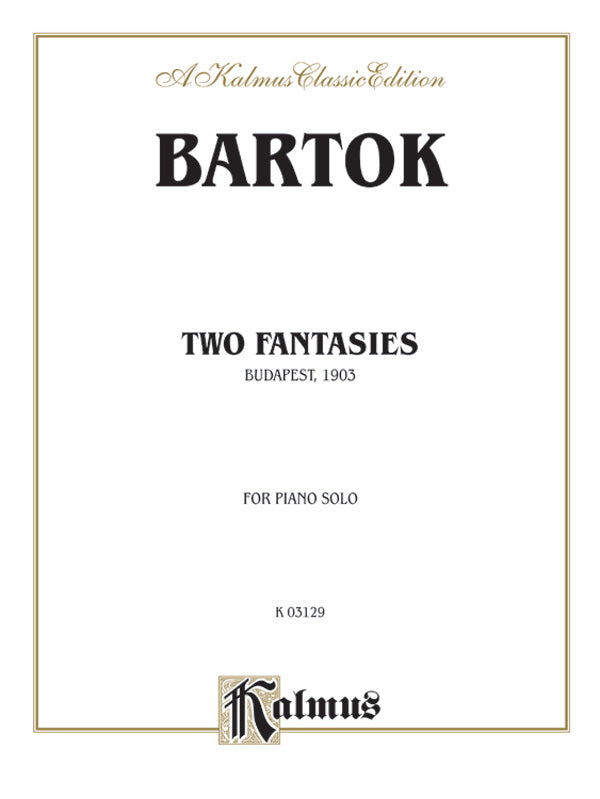 Two Fantasies (Gmunden 1903) Cover Image