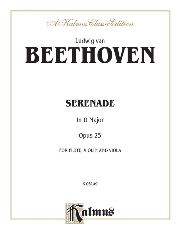 Serenade, Opus 25 Cover Image