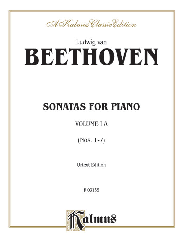Sonatas, Volume IA, Nos. 1-7 (Urtext Edition) Cover Image