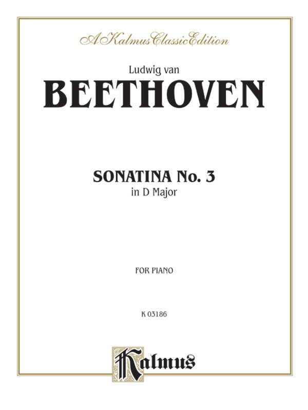 Sonatina No. 3 in D Major Cover Image