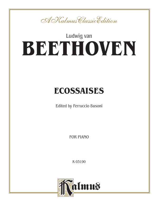 Beethoven: Ecossaises (Ed. Feruccio Busoni) Sheet Music Preview