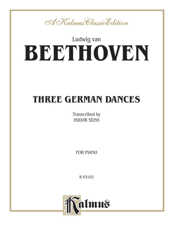 Beethoven: Three German Dances Sheet Music Preview