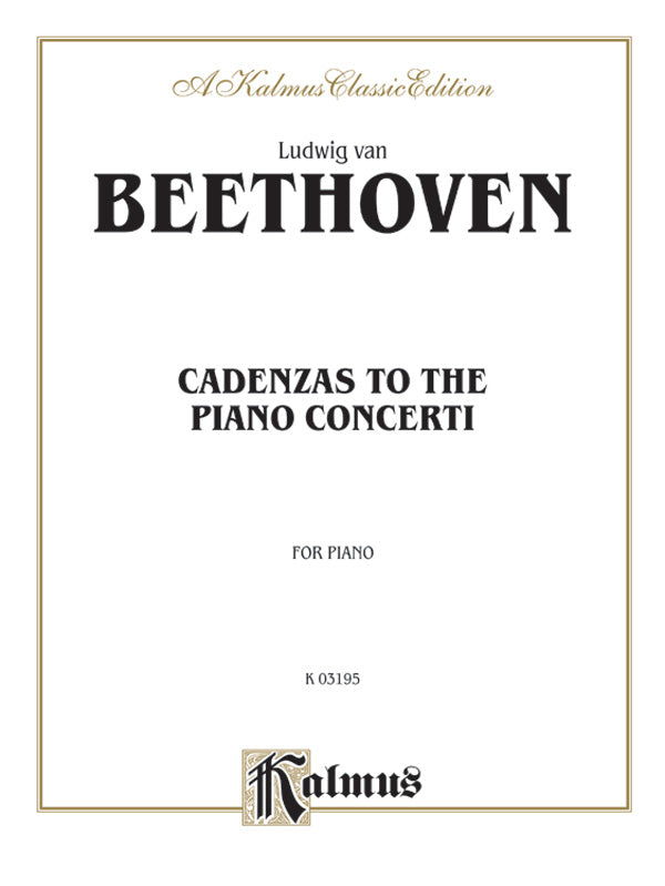 Cadenzas to the Piano Concerti Cover Image