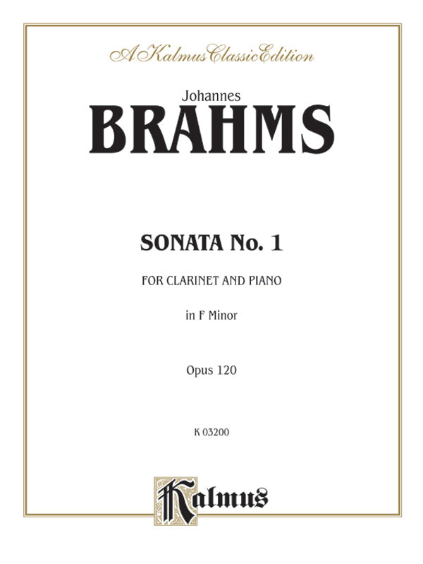 Sonata No. 1 in F Minor, Opus 120 Cover Image