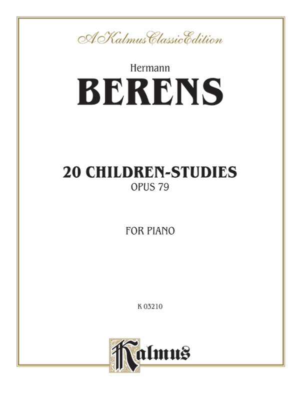 20 Children's Studies, Opus 79 Cover Image