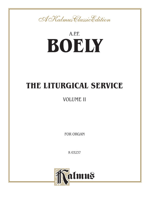 Liturgical Service, Volume II Cover Image