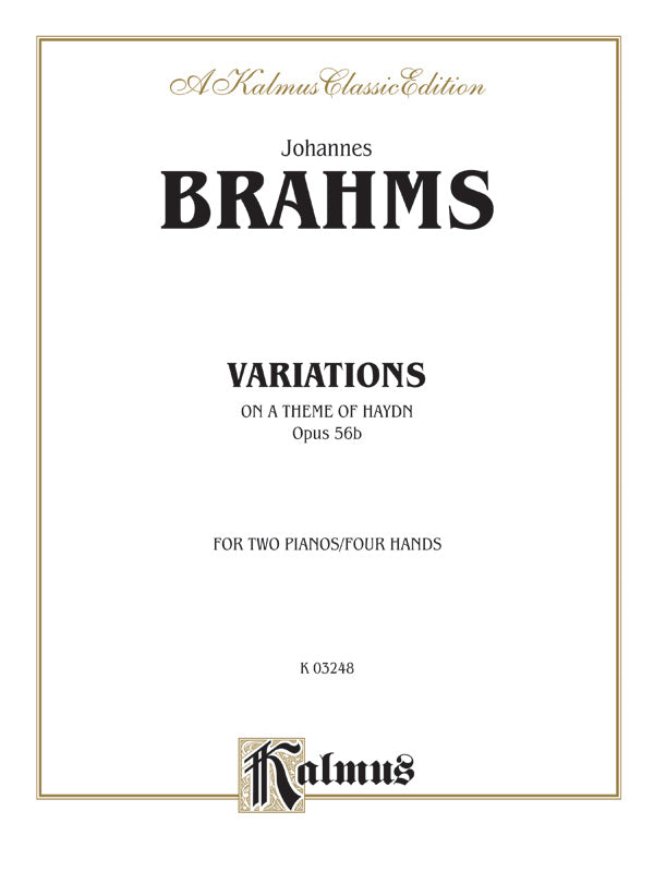 Variations on a Theme of Haydn, Opus 56B Cover Image