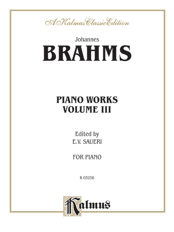 Piano Works, Volume III (2 Concertos, Paganini Variations & Waltzes) Cover Image