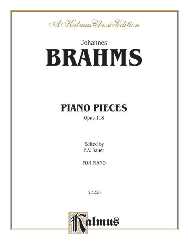 Brahms: Intermezzi, Ballade, Romance, Op. 118 Sheet Music Preview