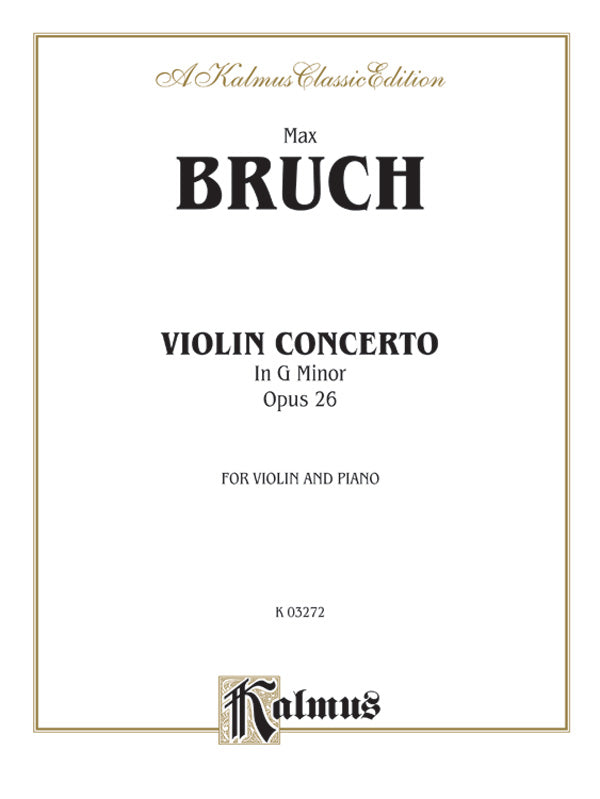 Violin Concerto in G Minor, Opus 26 Cover Image
