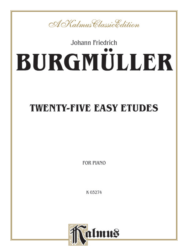 25 Easy Etudes, Opus 100 Cover Image