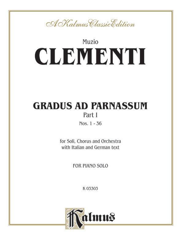 Gradus ad Parnassum, Volume I Cover Image