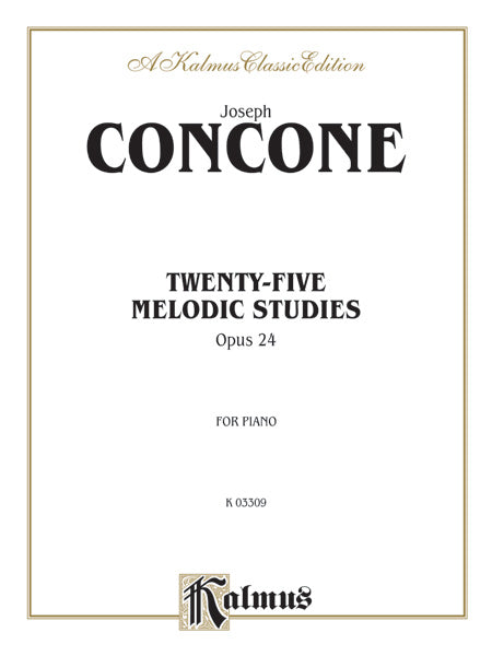 Twenty-Five Melodious Studies, Opus 24 Cover Image
