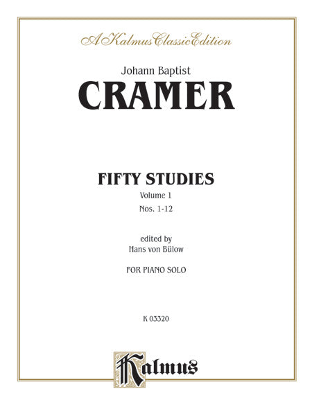 Cramer: Fifty Selected Studies (Arr. Hans von Bülow) Sheet Music Preview