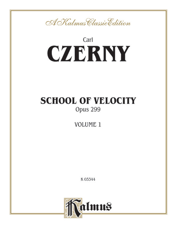 Czerny: School of Velocity, Op. 299 (Volume I) Sheet Music Preview