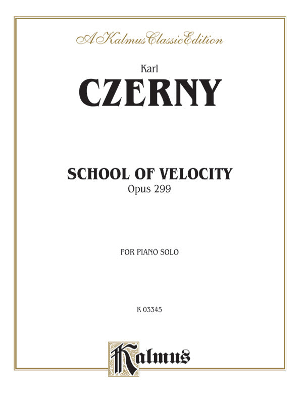 Czerny: School of Velocity, Op. 299 (Complete) Sheet Music Preview