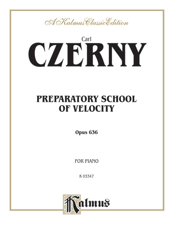 Preparatory School of Velocity, Opus 636 Cover Image