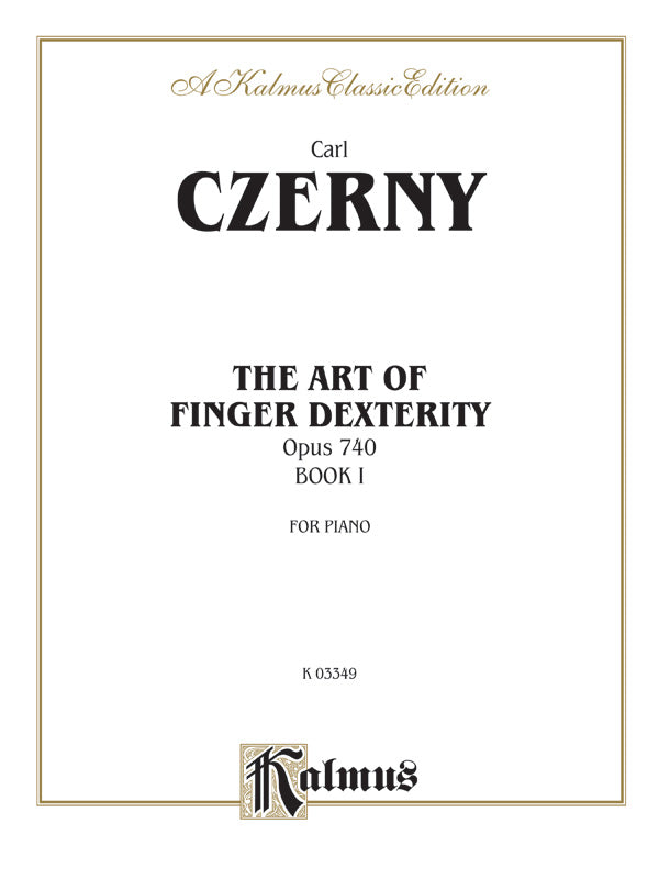 The Art of Finger Dexterity, Opus 740, Book I Cover Image
